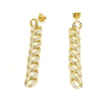 Load image into Gallery viewer, LINDSEY CUBAN CHAIN DROP EARRING
