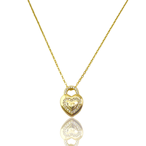 MELLY HEART LOCK NECKLACE