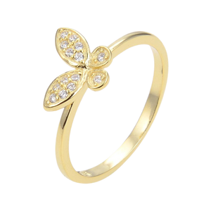CZ BUTTERFLY RING