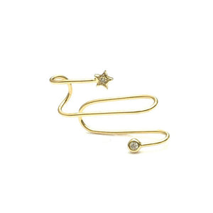 SHOOT FOR THE STARS INTERTWINED EAR CUFF - Reeezy