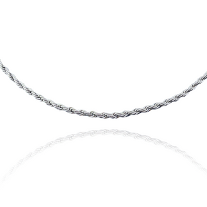 MEN'S SILVER ROPE CHAIN