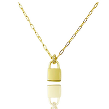 Load image into Gallery viewer, ENGRAVEABLE PADLOCK NECKLACE
