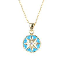 Load image into Gallery viewer, STARBURST COIN ENAMEL NECKLACE - Reeezy
